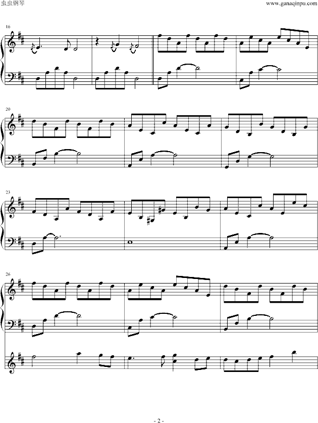 《英雄传说-空之轨迹FC》BGM钢琴曲谱（图2）