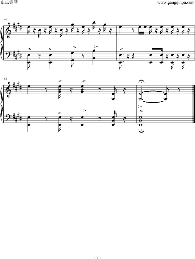 威廉·退尔序曲钢琴曲谱（图7）