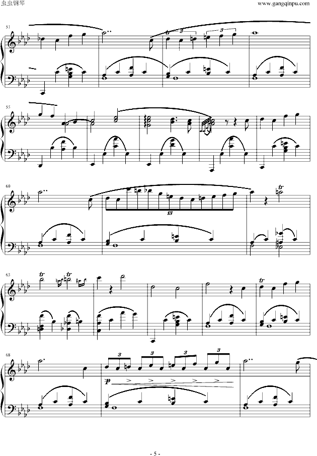 即兴曲第一首 Op.29钢琴曲谱（图5）