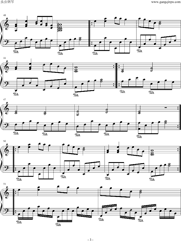 伤声钢琴曲谱（图3）