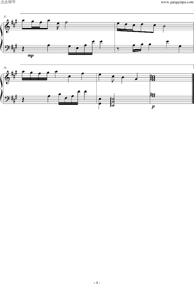 偏爱钢琴曲谱（图4）