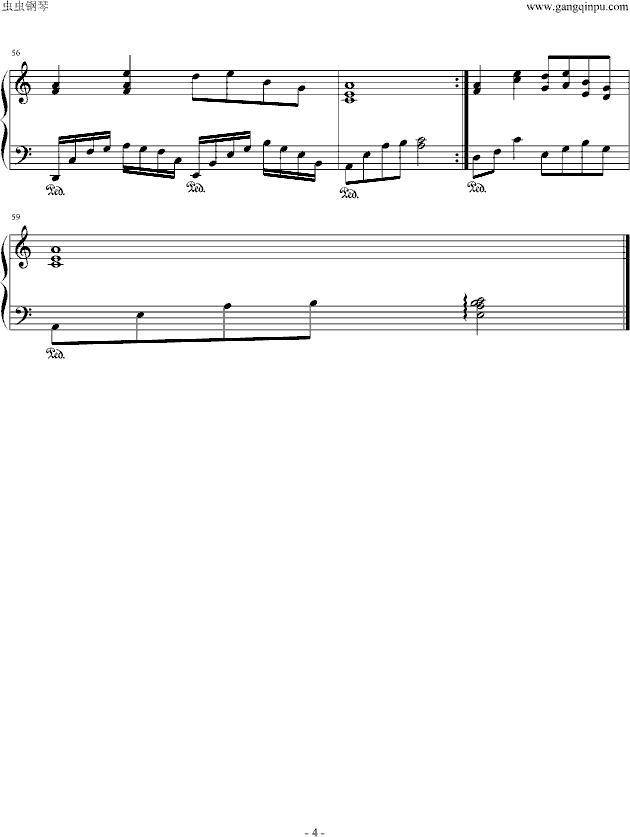 伤声钢琴曲谱（图4）