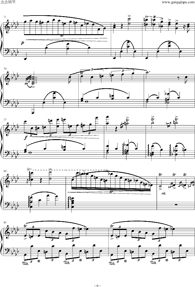 即兴曲第一首 Op.29钢琴曲谱（图6）