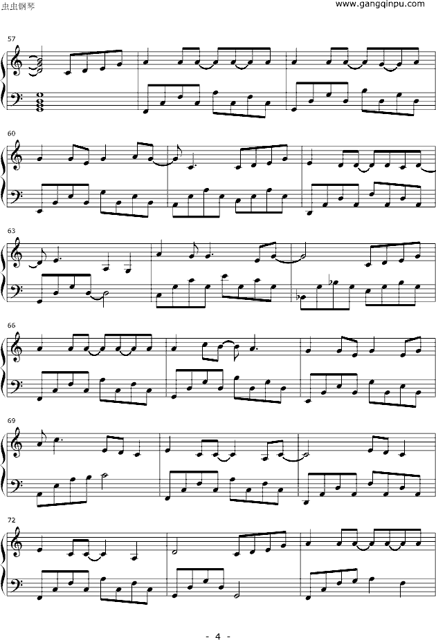 年度之歌钢琴曲谱（图4）