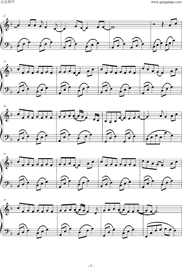只对你有感觉钢琴曲谱（图2）