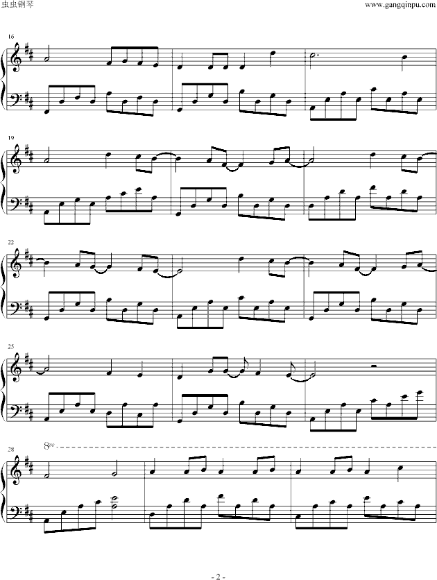 Valder Fields钢琴曲谱（图2）