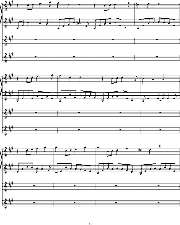 Ami-最终幻想8钢琴曲谱（图5）