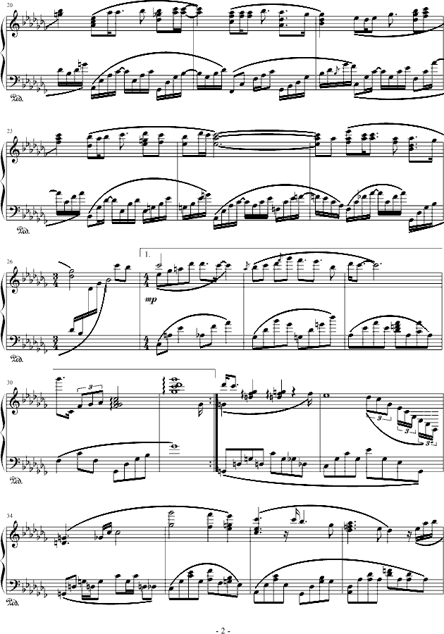First Snow  钢琴演奏版钢琴曲谱（图2）