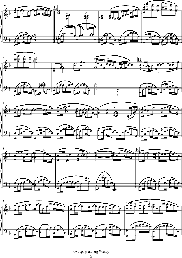 《我知道》钢琴演奏版钢琴曲谱（图2）