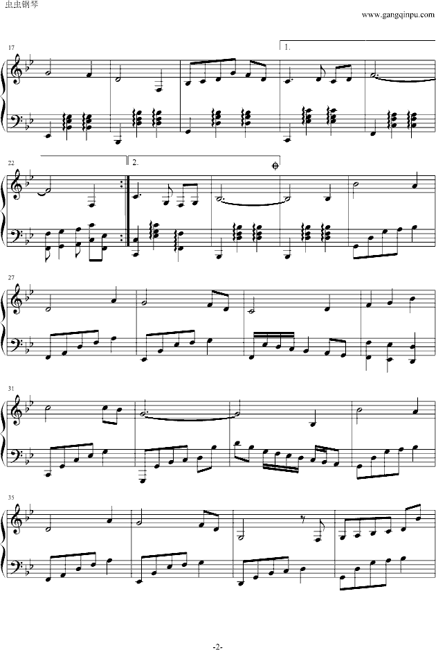 不能说的秘密之《情人的眼泪》钢琴曲谱（图2）