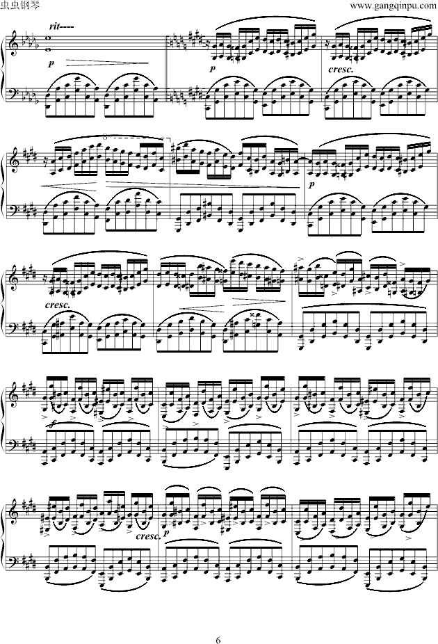 幻想即兴曲钢琴曲谱（图6）