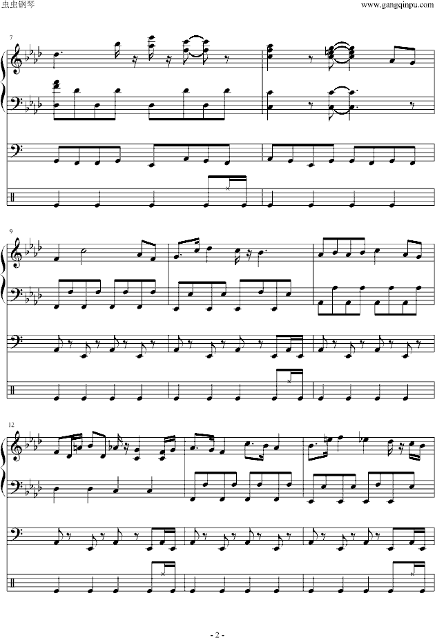 柯南主题曲钢琴曲谱（图2）
