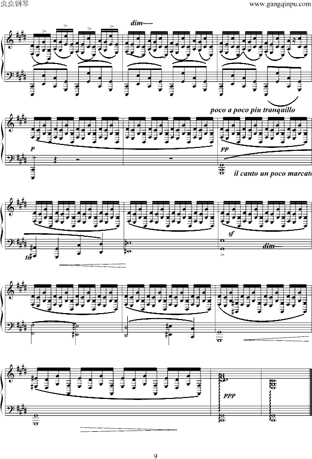 幻想即兴曲钢琴曲谱（图9）