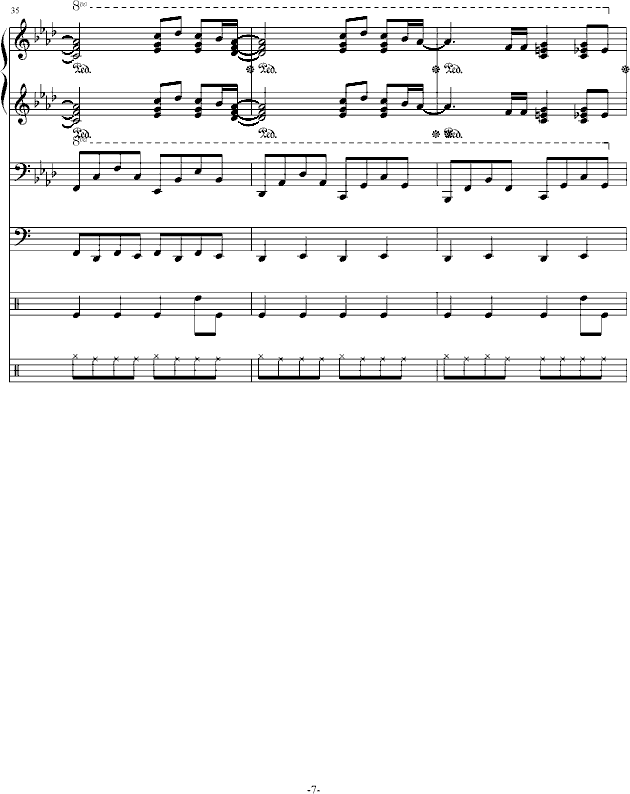 Reason钢琴曲谱（图7）