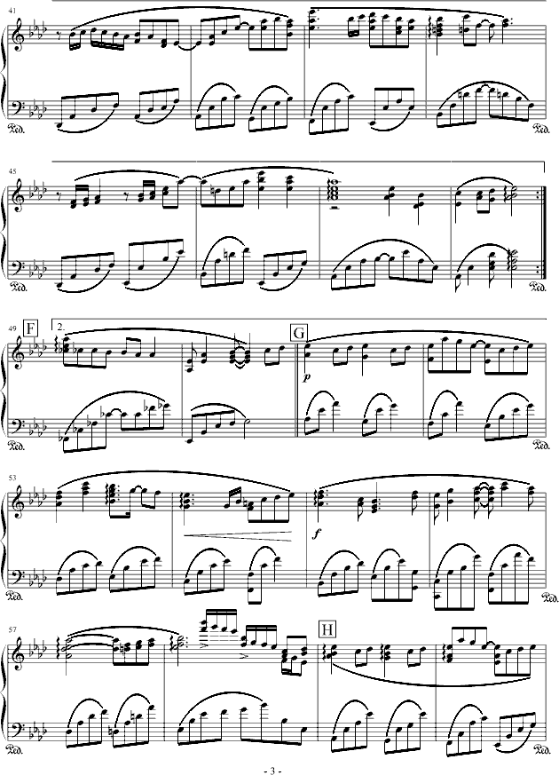 微笑的起点 钢琴演奏版钢琴曲谱（图3）