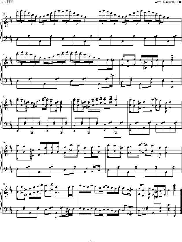 Spinach Rag-最终幻想6钢琴曲谱（图4）