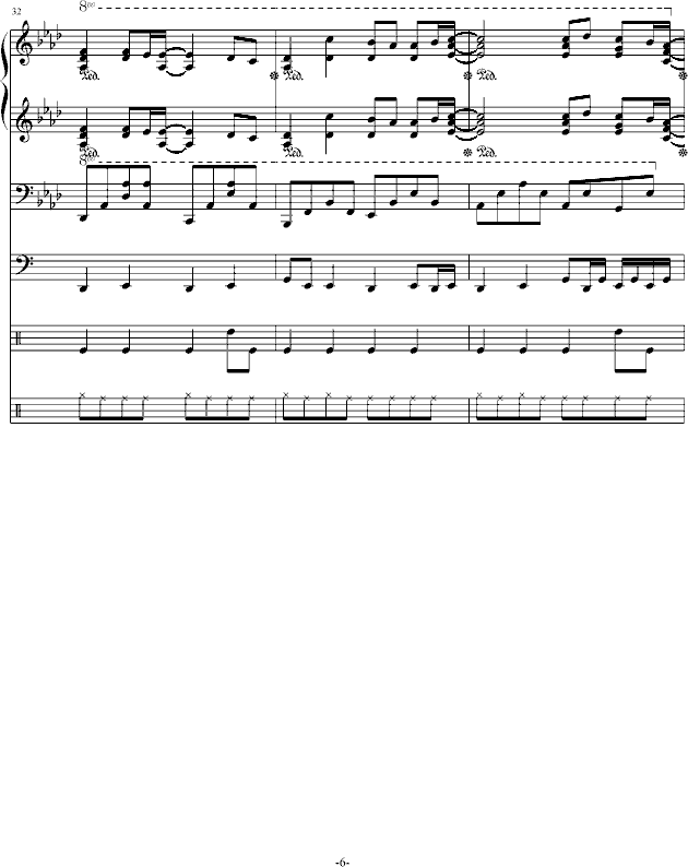 Reason钢琴曲谱（图6）