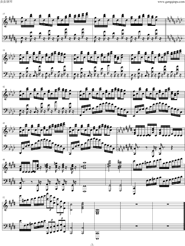 月時計-东方红魔乡钢琴曲谱（图3）