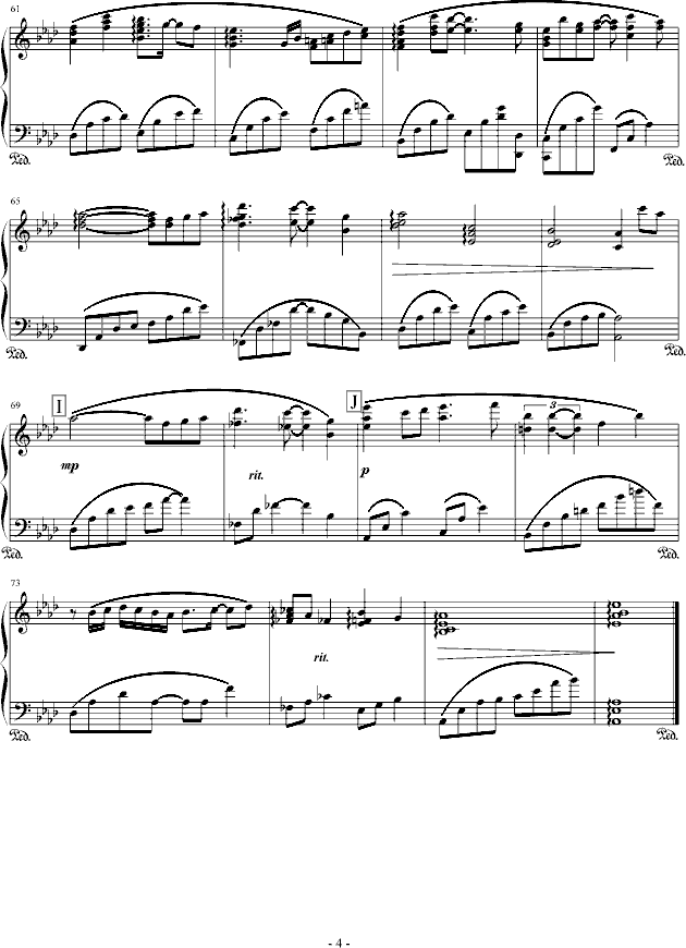 微笑的起点  钢琴演奏版钢琴曲谱（图4）