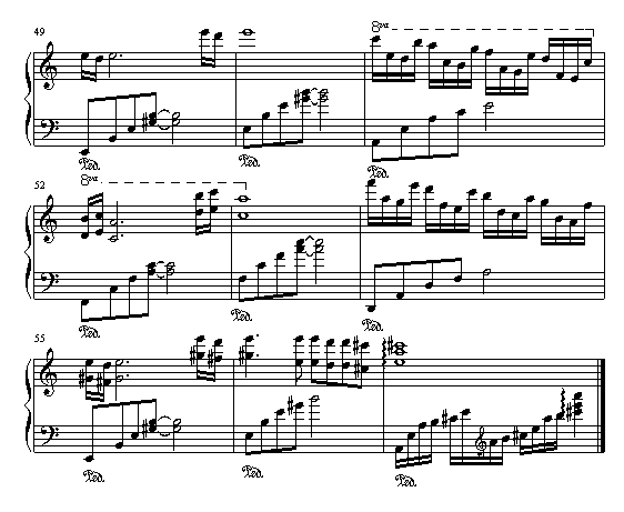 渡情钢琴曲谱（图5）