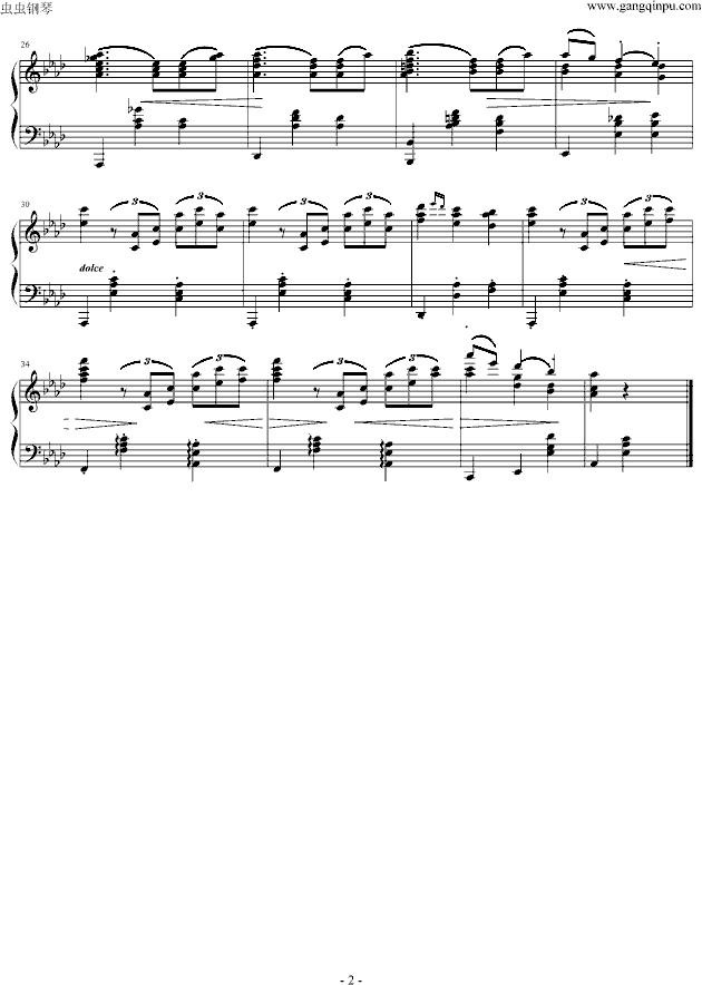 《悠悠的风》(《麦兜菠萝油王子》插曲 )钢琴曲谱（图2）