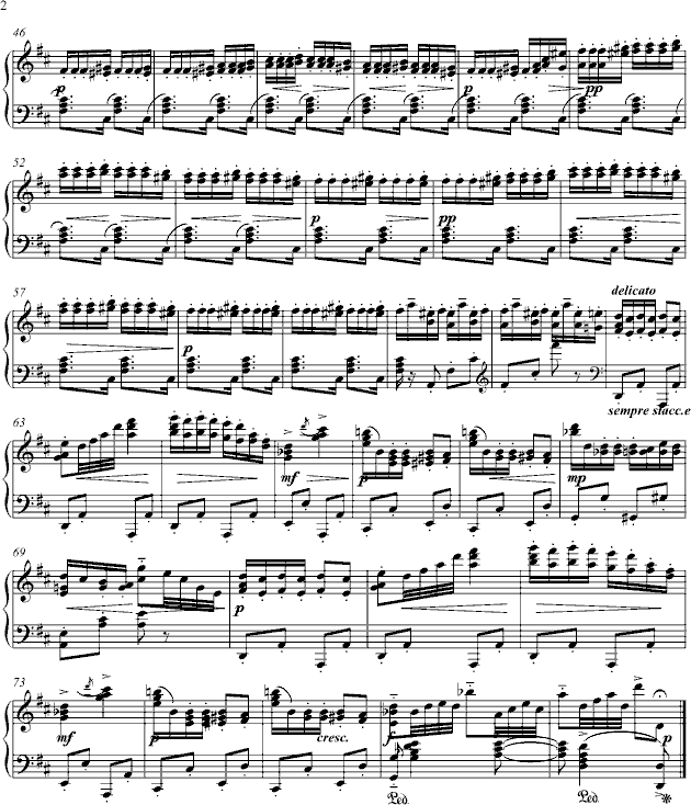 芦笛舞曲钢琴曲谱（图2）