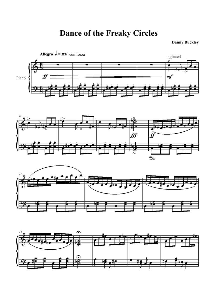 dance-the-freaky-circles钢琴曲谱（图1）