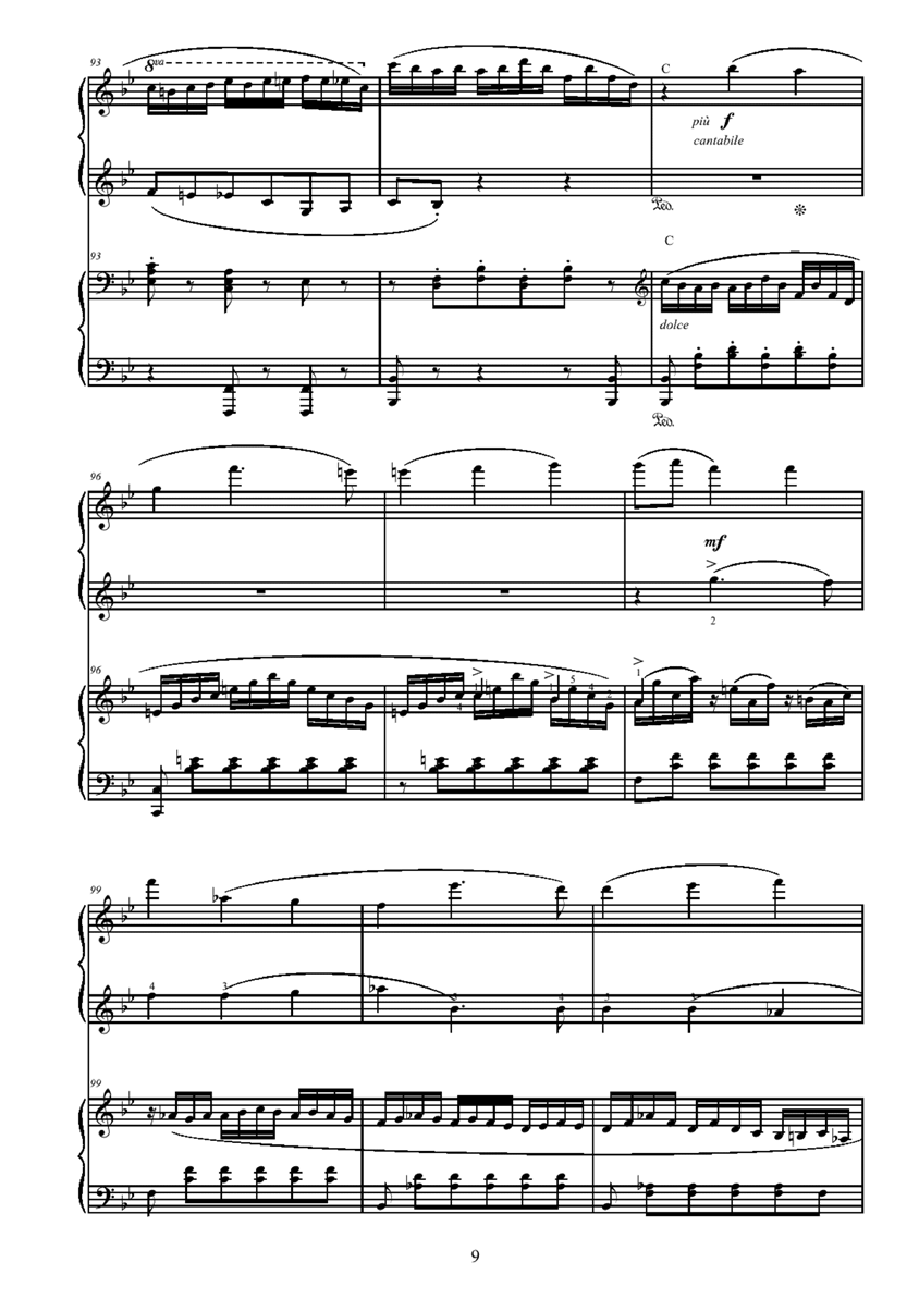 andante gantabile钢琴曲谱（图9）