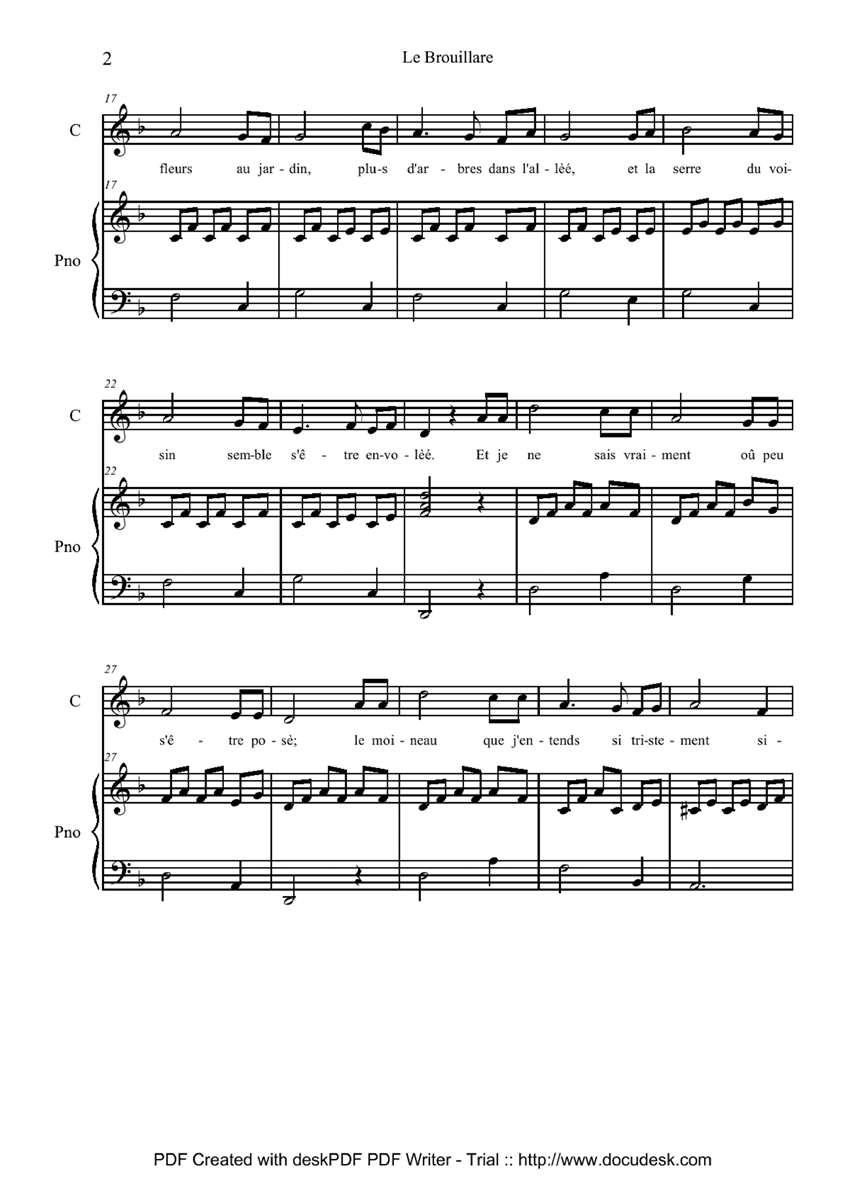 Le brouillard钢琴曲谱（图2）