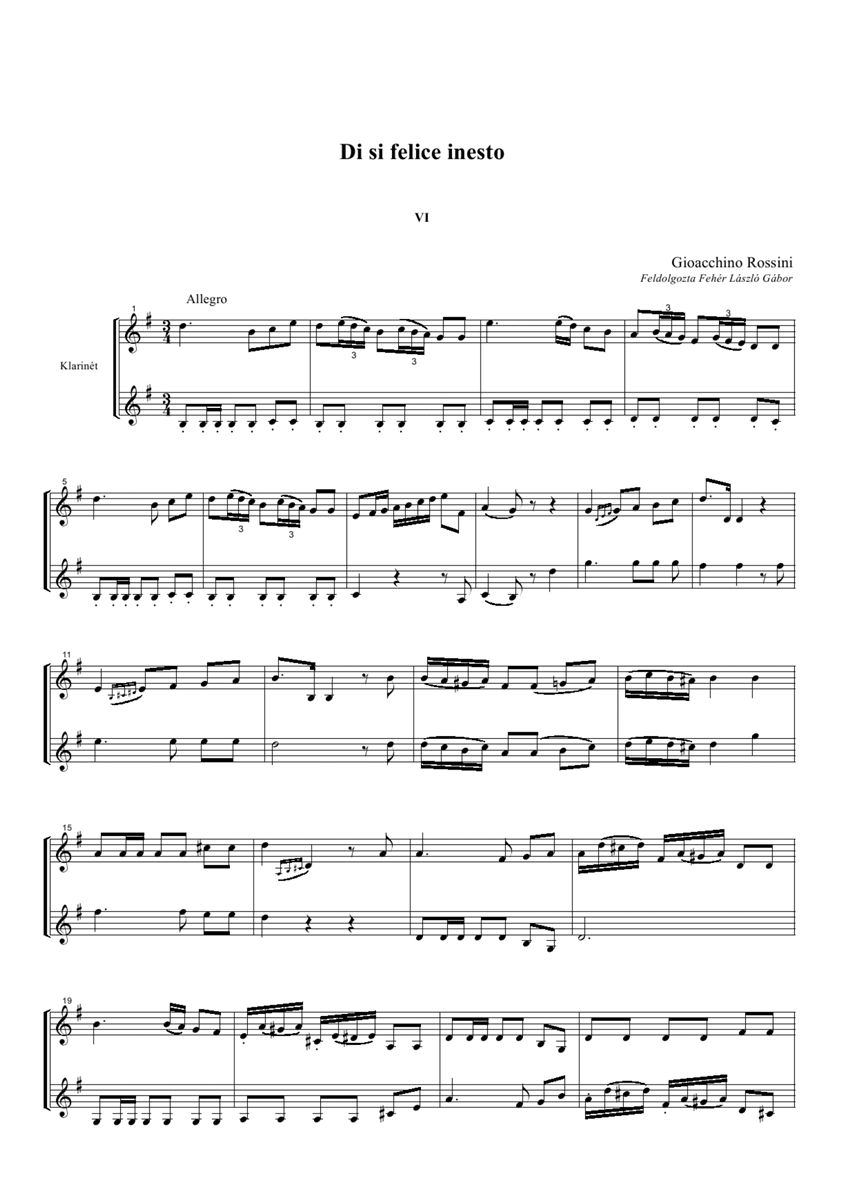 di si felice inesto钢琴曲谱（图1）