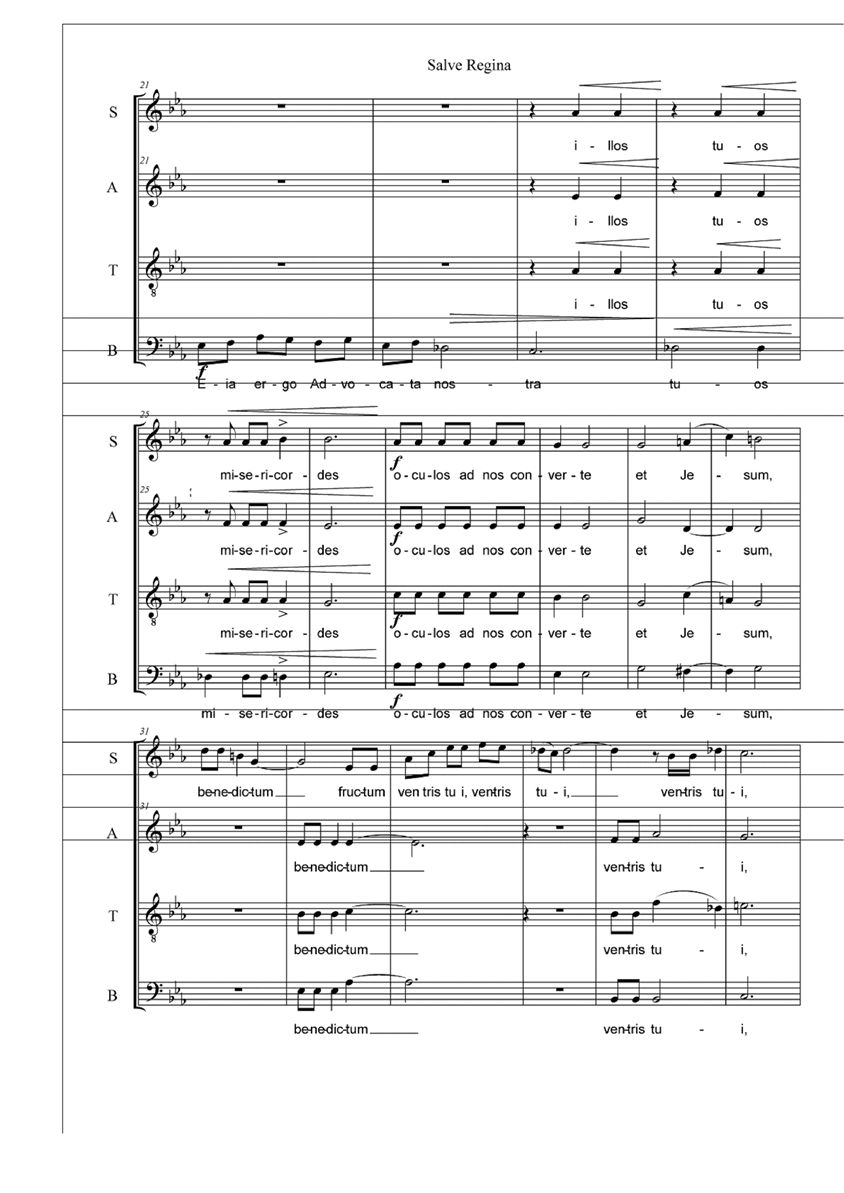 Salve Regina钢琴曲谱（图2）