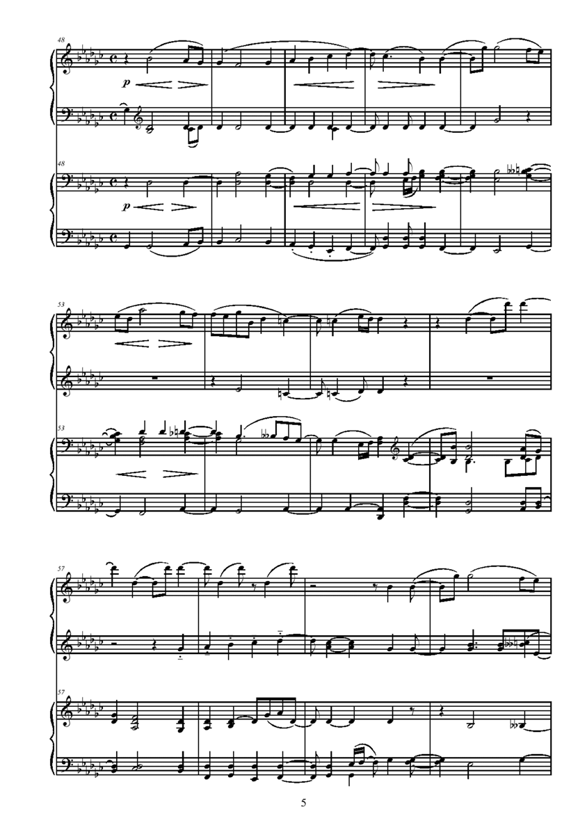 andante gantabile钢琴曲谱（图5）