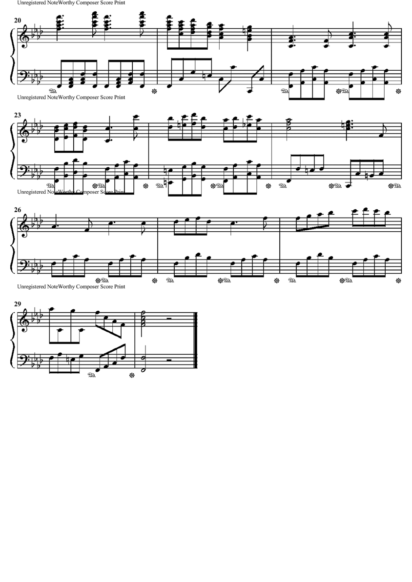 andante en fa mineur钢琴曲谱（图2）