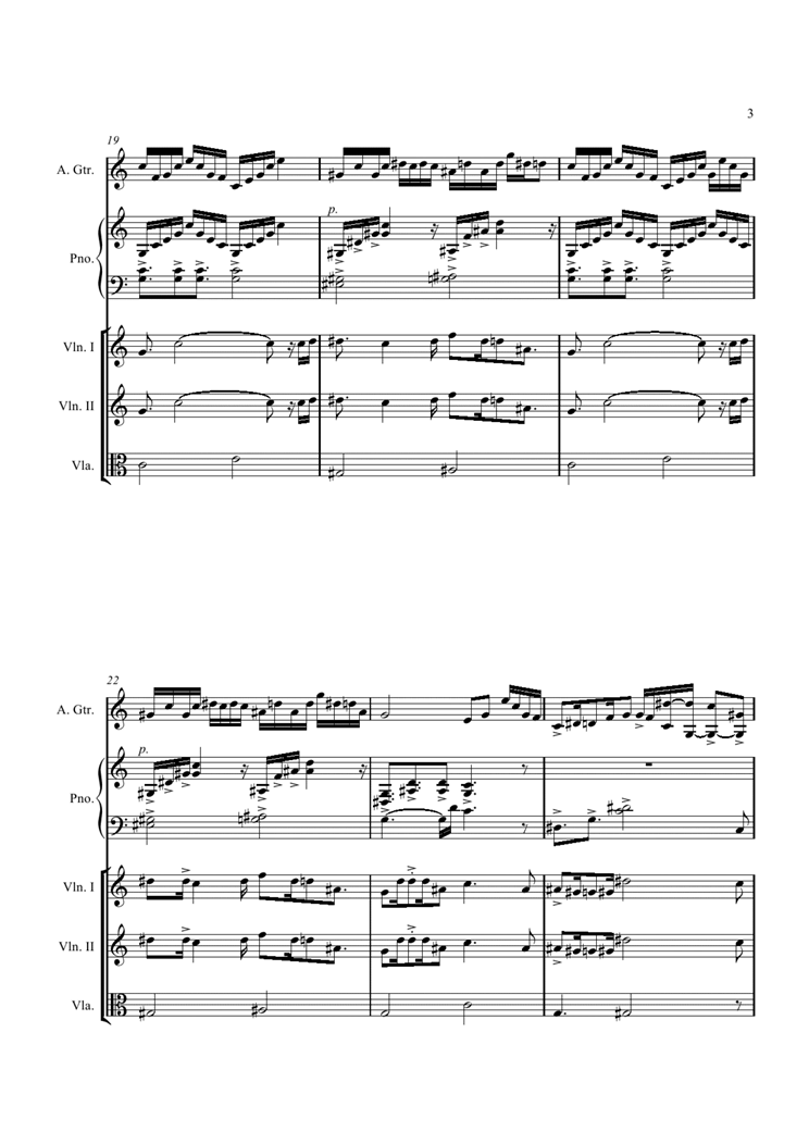 Atatakana Kokoro钢琴曲谱（图3）