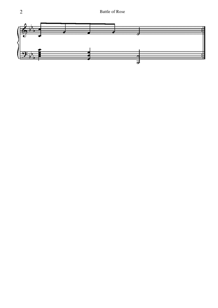 Battle of Rose钢琴曲谱（图2）