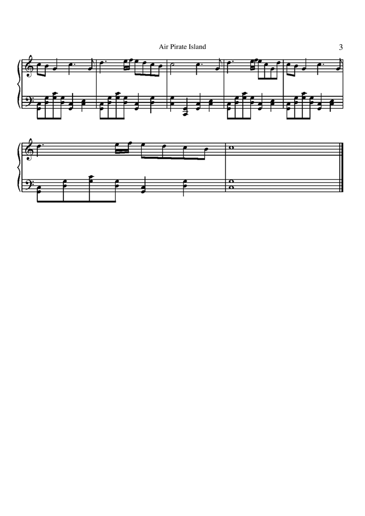 Air Pirate Island钢琴曲谱（图3）