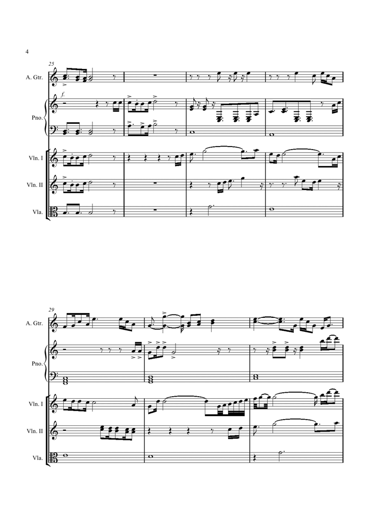 Atatakana Kokoro钢琴曲谱（图4）