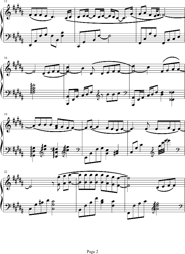 废话钢琴曲谱（图2）