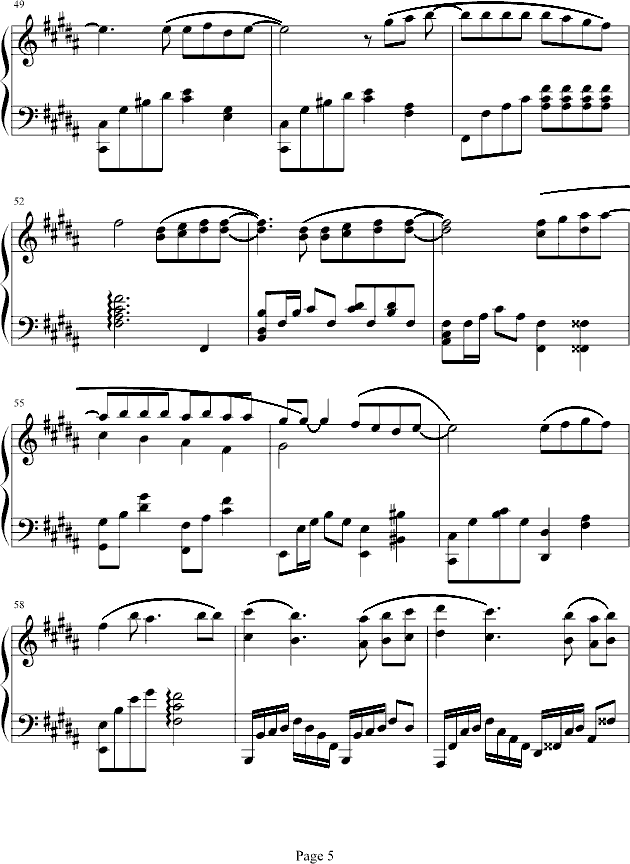废话钢琴曲谱（图5）
