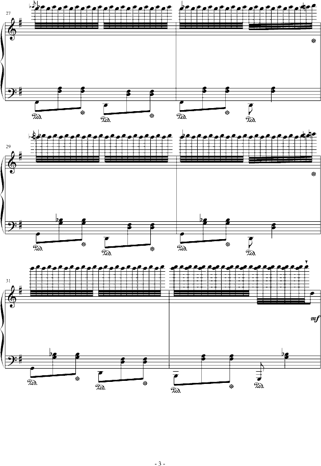 散雪女妖之舞钢琴曲谱（图3）