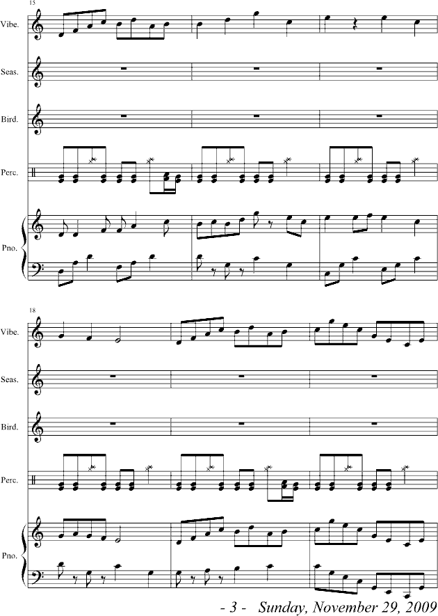 森林物语-雨过天晴钢琴曲谱（图3）