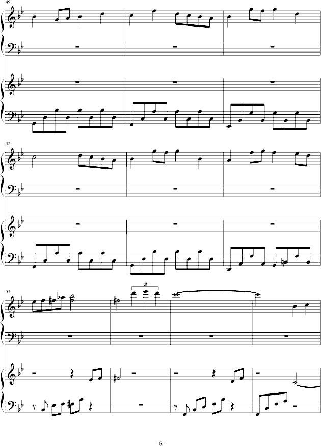 希望的夜晚钢琴曲谱（图6）
