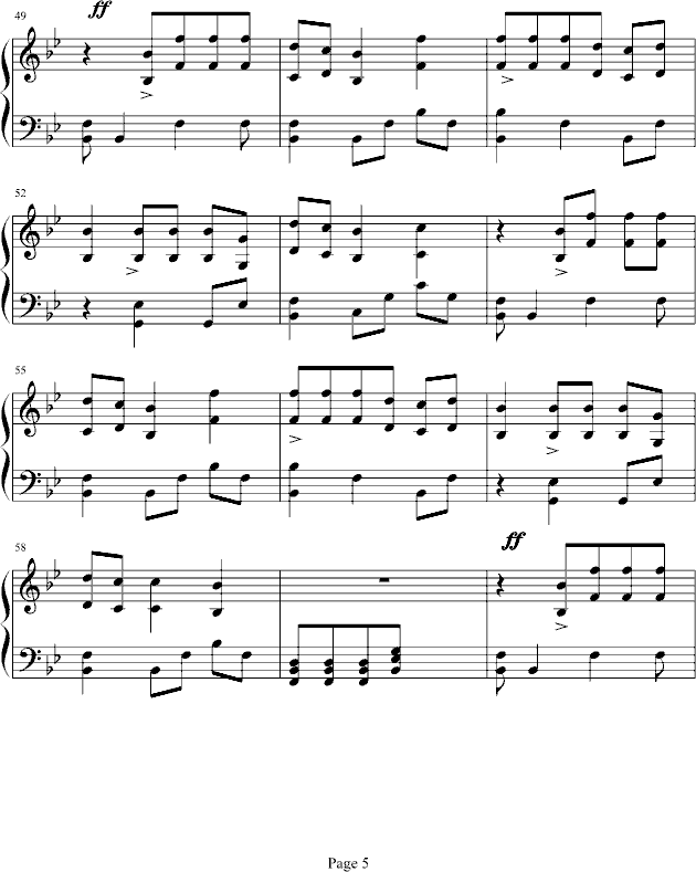 比翼双飞钢琴曲谱（图5）