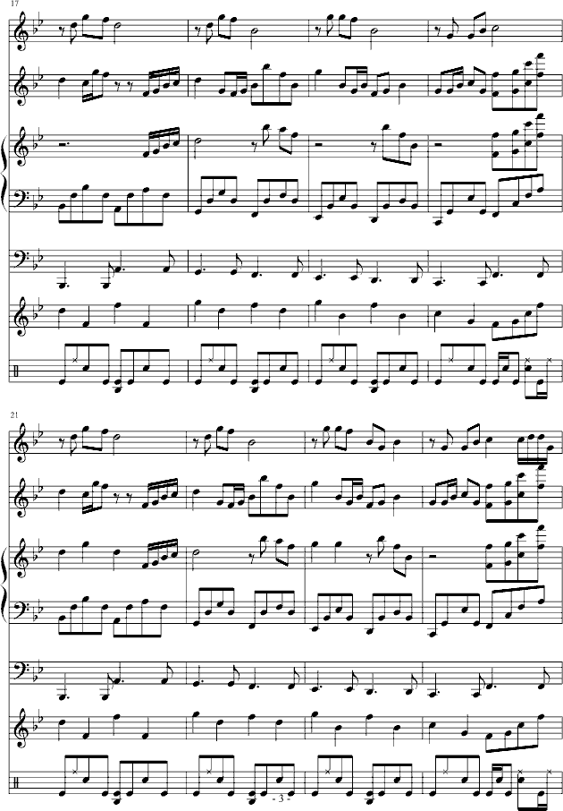踏花归去马蹄香钢琴曲谱（图3）