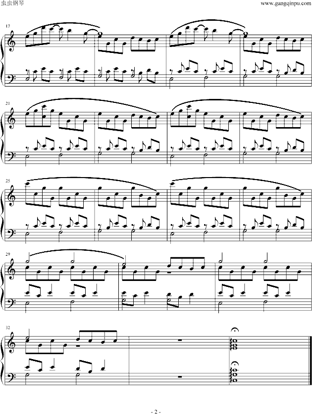 Angel  不能说的秘密插曲钢琴曲谱（图2）