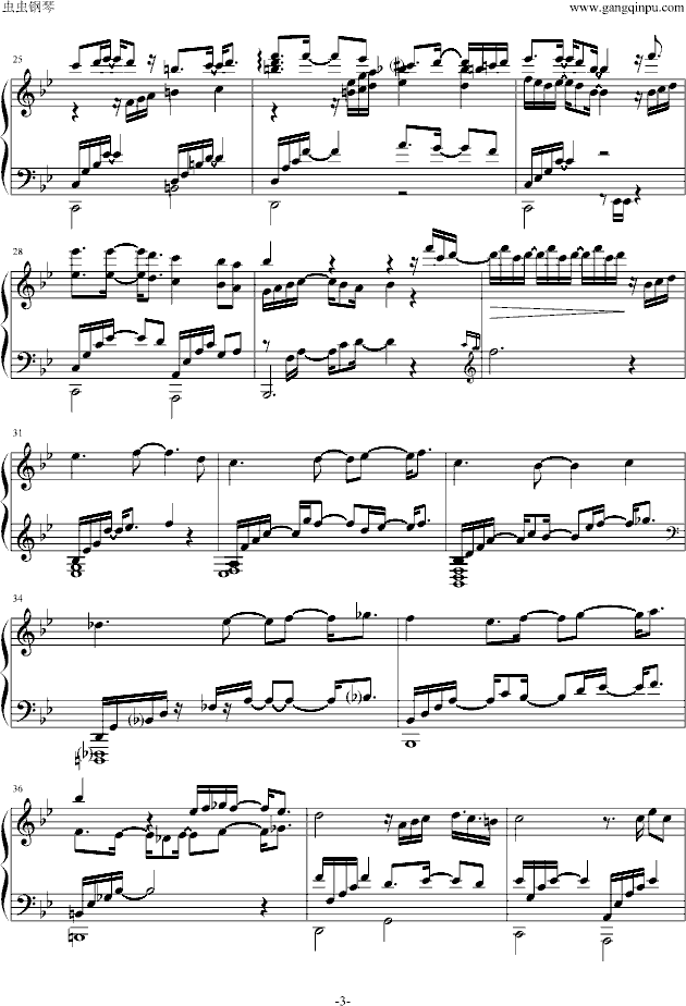 冰封雪域钢琴曲谱（图3）