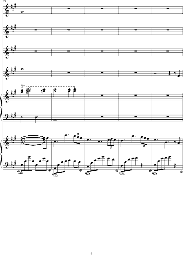 汶川的记忆钢琴曲谱（图6）