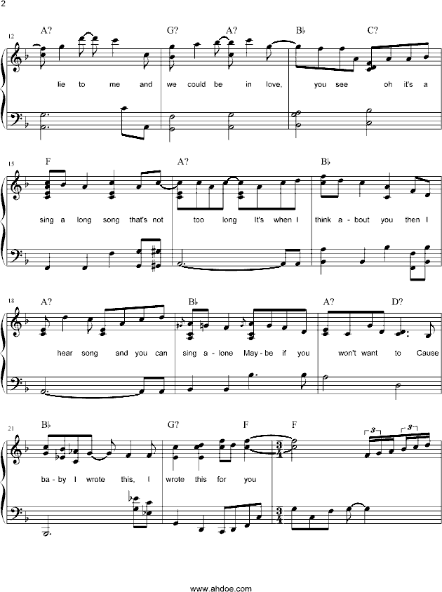 Singalongsong钢琴曲谱（图2）