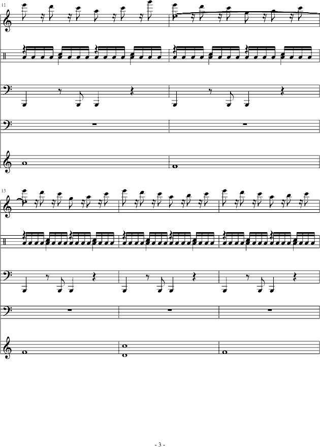 Hypersonic钢琴曲谱（图3）