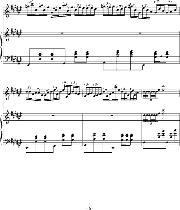 曲命钢琴曲谱（图6）